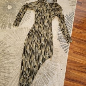 Black and gold sparkle dress Size M Agaci